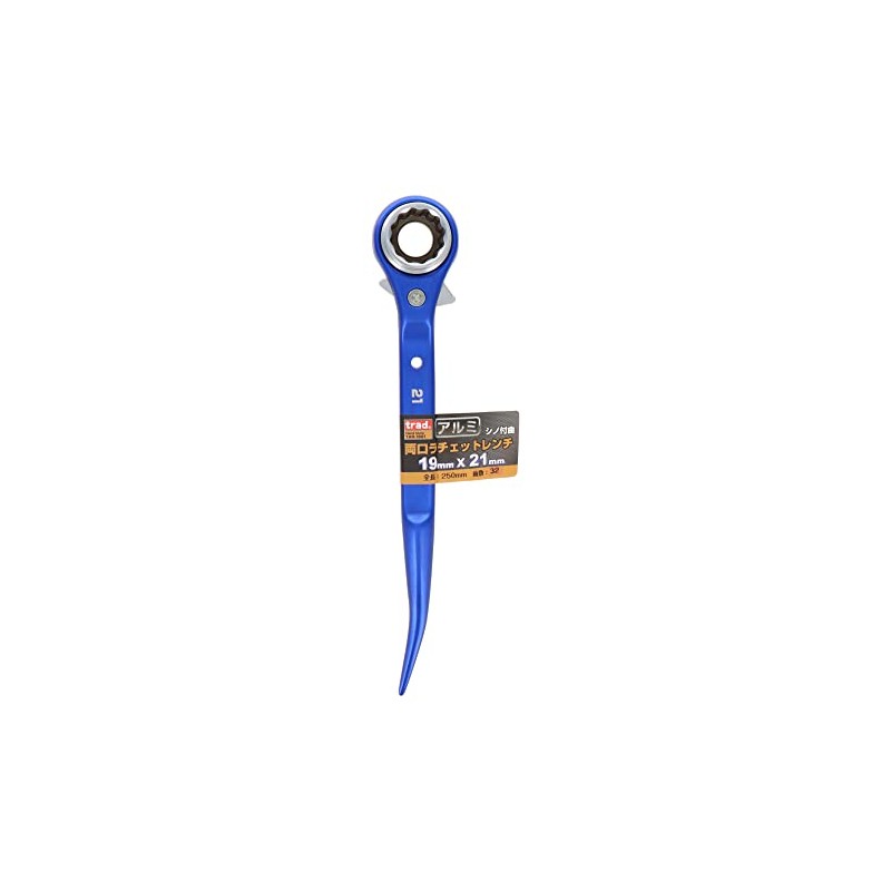 Sankyo Corporation TAR-1921 Trad Aluminum Double-Ended Ratchet Wrench with Chino,