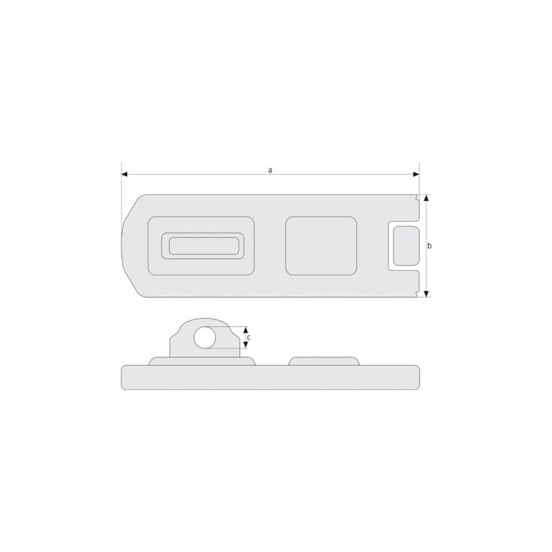 ABUS 200/135 AB200/135, Grigio