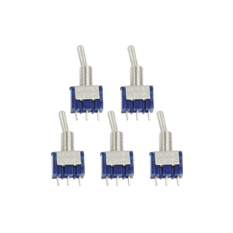 uxcell a12072300ux0597 Single Pole Double Throw SPDT On/On Toggle Switch,