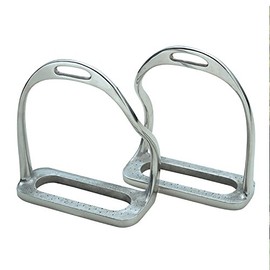 Shires Equestrian - Bent Leg Stirrup Iron - S/steel - Size: 4.75