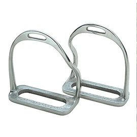 Shires Equestrian - Bent Leg Stirrup Iron - S/steel - Size: 4.75