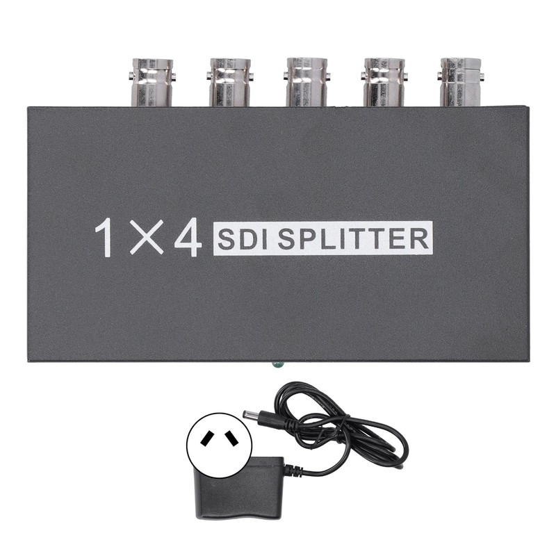 F214 SDI Splitter 1x4 1 in 4 Out Supports SD/HD/3GSDI