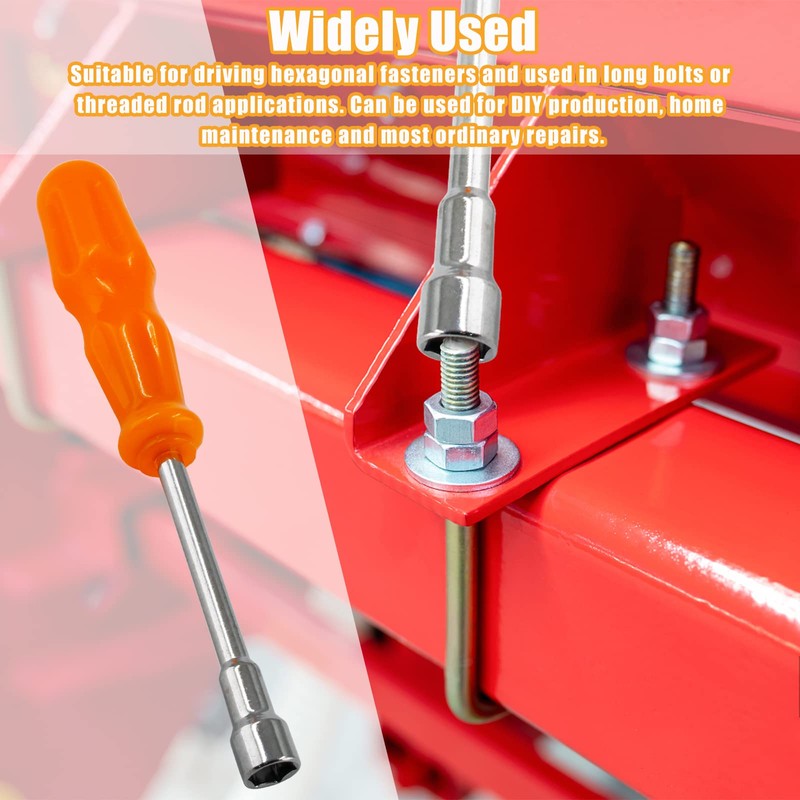 Biaungdo 10mm Socket Wrench Screwdriver, High-Carbon Steel Hexagon Nut Driver