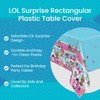 Multicolor LOL Surprise Rectangular Plastic Table Cover - 54"x84" (1