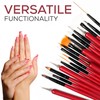 Glow 20 Nail Art Brush Set and Dotting Tool, Nail