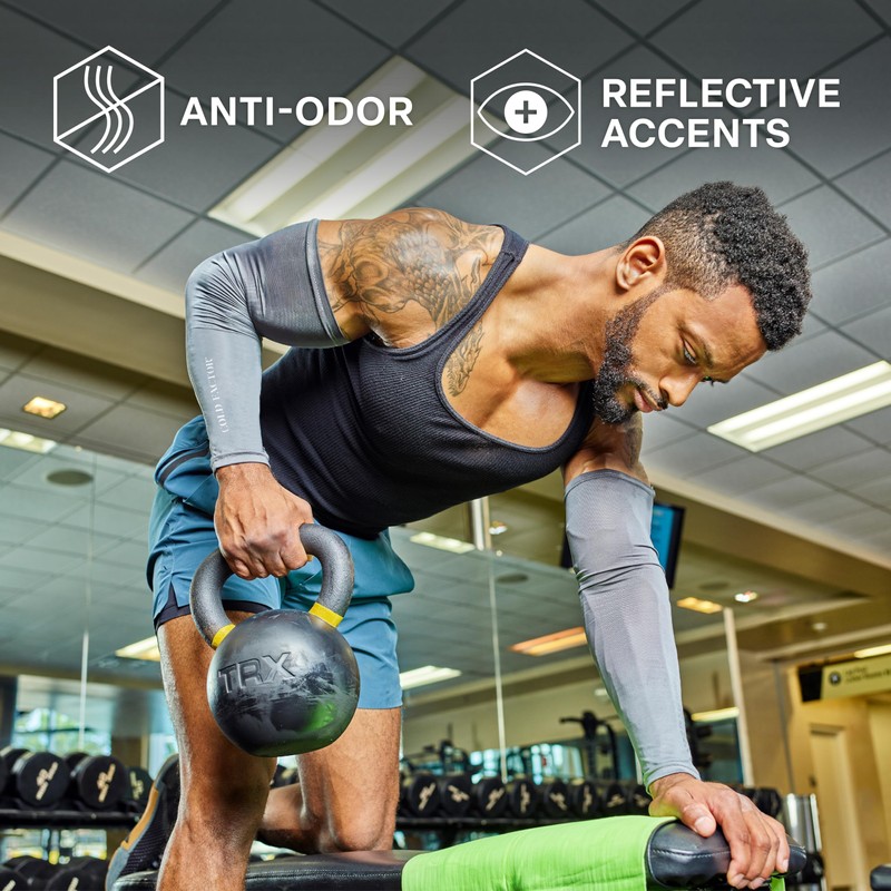 COLD FACTOR Instant Cooling Arm Sleeves| Advanced Chemical-Free Evaporative Cooling