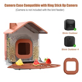 Zivif Bird Feeders for Outdoors, Compatible with Blink Outdoor Camera, Smart Bird Feeder for Watching (Camera NOT Included)