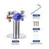 sourcing map Pack of 2 Stainless Steel Pipe Supports Wall