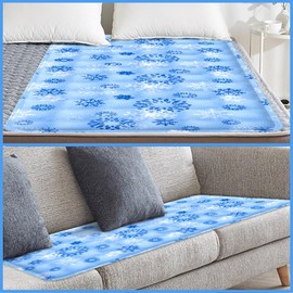 Cooling Sleeping Mat Set with 1 Pillow Cushion, Cooling Mattress Pad for Summer Hot Sleepers, Also Suitable for Camping Mattress and Sofa Cooling Seat Cushions (19.69 * 59.06 inches)