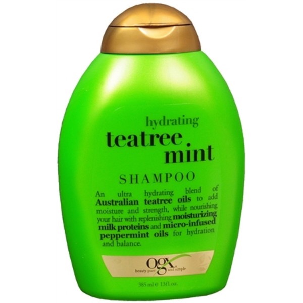 Organix Hydrating Tea Tree Mint Shampoo 13 oz (Pack of 7)