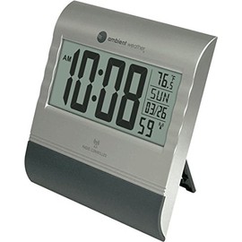 Ambient Weather RC-9362 Atomic Digital Wall Clock with Temperature