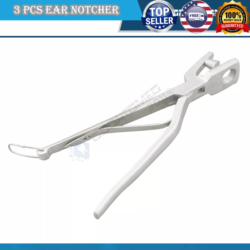 Stainless 3 PC PREMIUM BULL EAR NOTCHER U V O