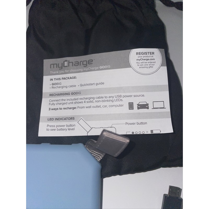 myCharge GO BIG Portable Charger 6000mAh External Battery Pack with