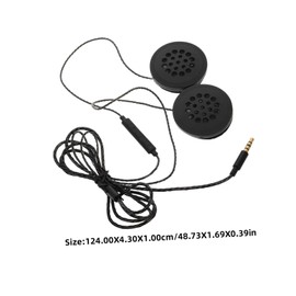 LABRIMP Ergonomic Motorcycle Audio Headset High Fidelity Sound for Hardhats Players User Friendly Control Comfortable Fit for Riding Navigation