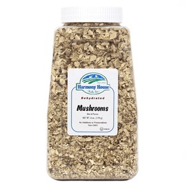 Harmony House Foods Dried Mushroom Bits & Pieces (6 oz, Quart Size Jar)