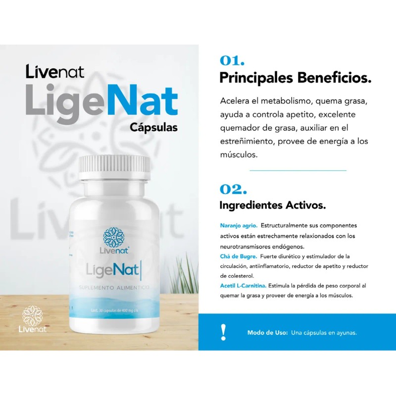 Kit Extremo Live Ligenat 30 Tmy Live Fitlive Sin Sabor