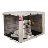 HiCaptain 24-Inch Dog Crate Cover with Mesh, Waterproof Kennel Cover,