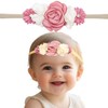 Kenjudess Baby Girl Floral Headbands Elastic Nylon Flower Beads Hairbands