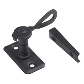 Amig - Door handle type St. Sebastian for shutters model 12 | 50 x 25 x 25 mm | Internal closure to reduce noise and air flow | Made of black steel | With screws