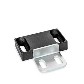 Ganter Normelemente GN 4470-50-C2-L2-SW Magnetic Clasps, Black, Form L2
