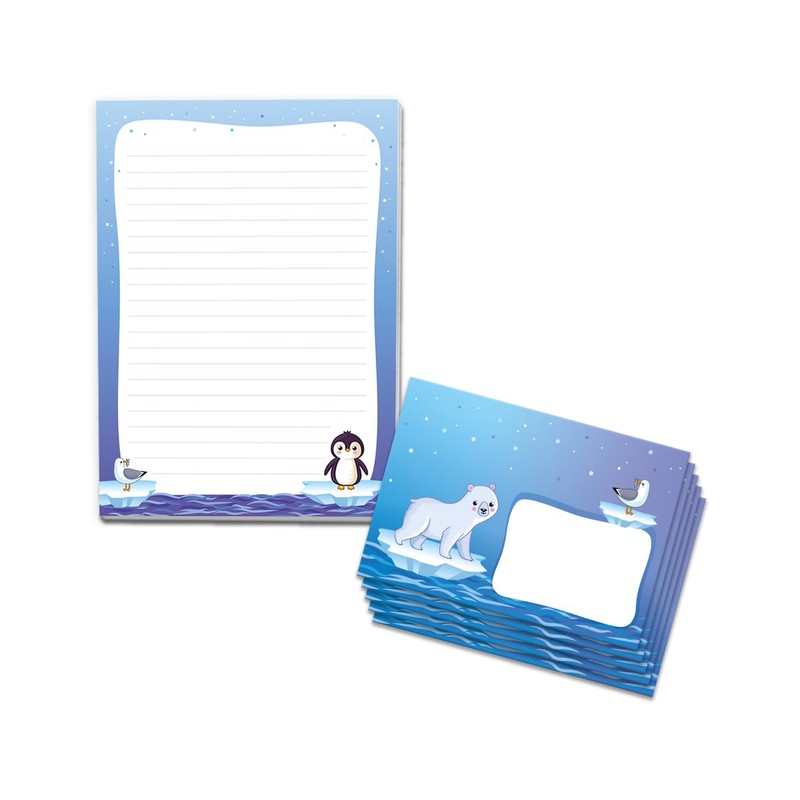 Writing Paper Set Letter Pad with Envelope for Girls Boys