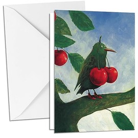 Inkognito Folding Card with Envelope C6 (11.5 x 17 cm) • 4705 Funny Birds / Pieper Artist Rudi Hurzlmeier • Fantastic • Animals