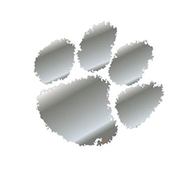 Clemson Tigers Decal (Chrome (Paw) (3 in, 4 in, 6 in, 12 in), 4 in)