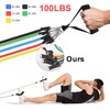 himaly Bands Set with Handle 10-150lbs Levels Strength Exercise Band