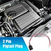 X AUTOHAUX 2 Piece 2-Pin Pigtail Plug for Volkswagen Jetta