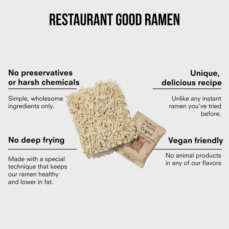 Public Goods Ramen Noodles | Brothless Vegan & Vegetarian Instant