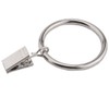 Coideal Curtain Rings with Clips Silver 55mm,10 Pack Extra Large