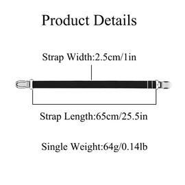 TopHomer Tablecloth Clips Hidden Strap, Adjustable Elasticity Picnic Tablecloth Clamp Camping Accessories for Table Cloth, Bed Sheet, Bench Cover (6, White)