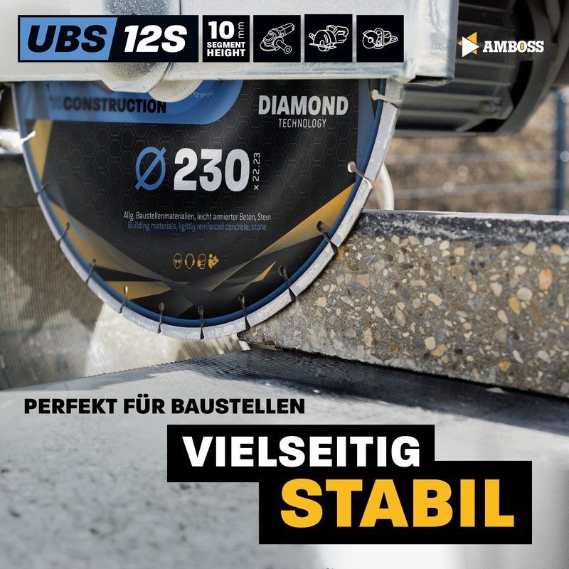 12S - Diamond Cutting Disc Diameter 150 mm x 22.2