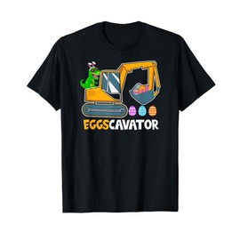 EGGSCAVATOR Eggs Cavator Kids Toddlers Cute Easter Egg Hunt T-Shirt