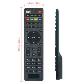 ALLIMITY Remote Control Compatible with Sp@cedigital Tenko Ubisheng Digital TV Decoder T2-200HD TK-1021HD U3-MINI