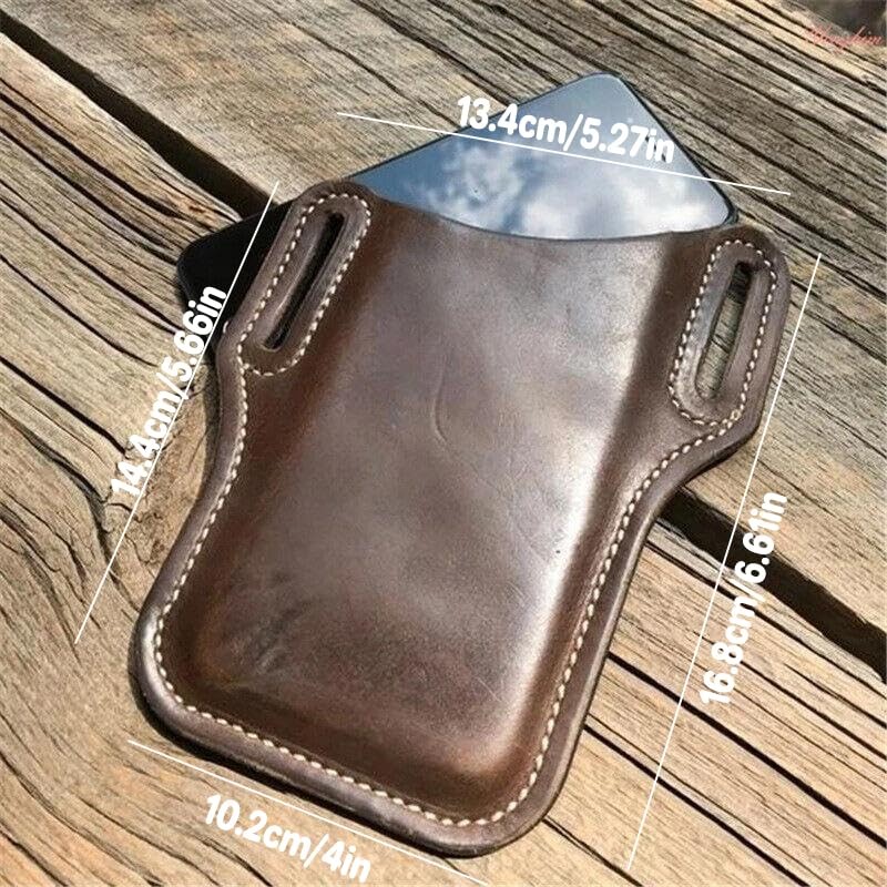 Men's Belt Clip Loop Holster Waist Bag Leather Pouch Cover