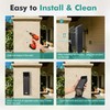 MHHQ Wall Mounted Trash Can Outdoor Commercial Receptacles Container Disposal