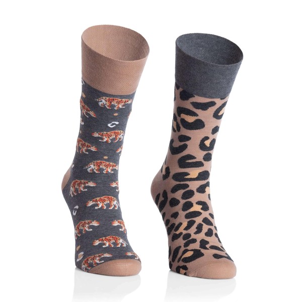 Funny socks with motif for men and women - multicoloured,