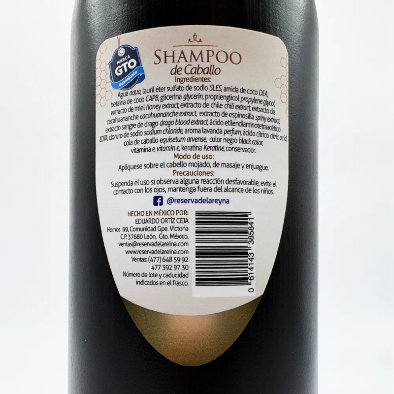 Shampoo De Caballo - Reserva De La Reyna - 1l