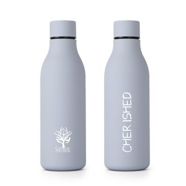 Modern Insulated Stainless Steel Water Bottles, Set of 9, Assorted Colours (Periwinkle/Cherished)