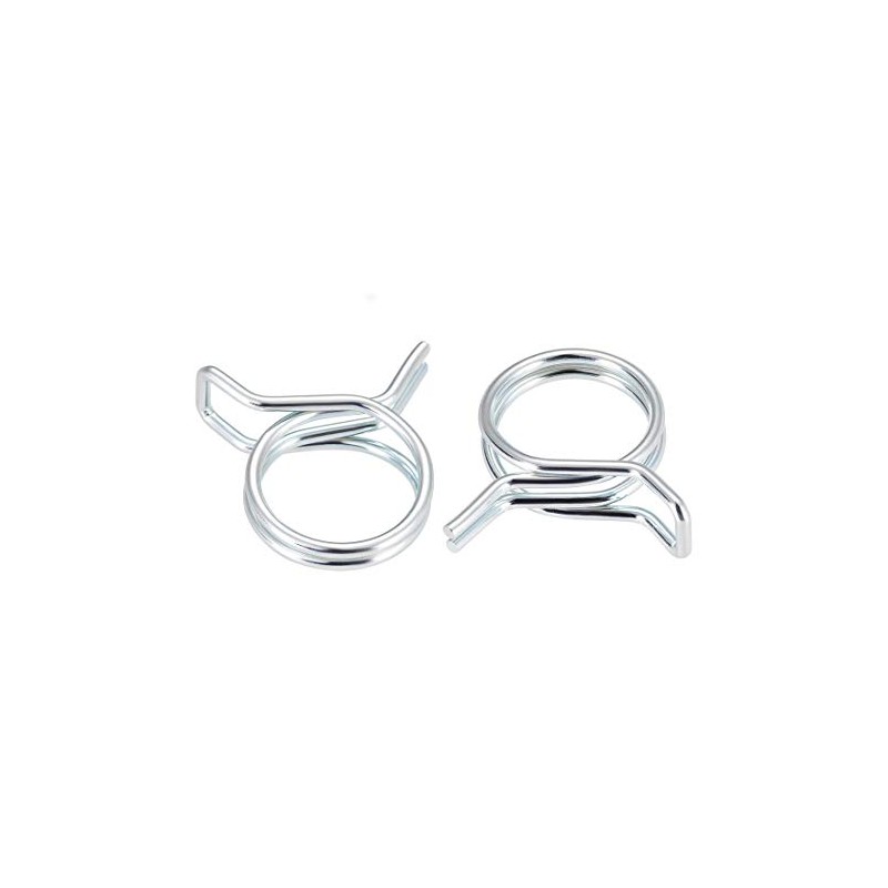 uxcell Double Wire Spring Hose Clamp 16mm Inner Dia Fit