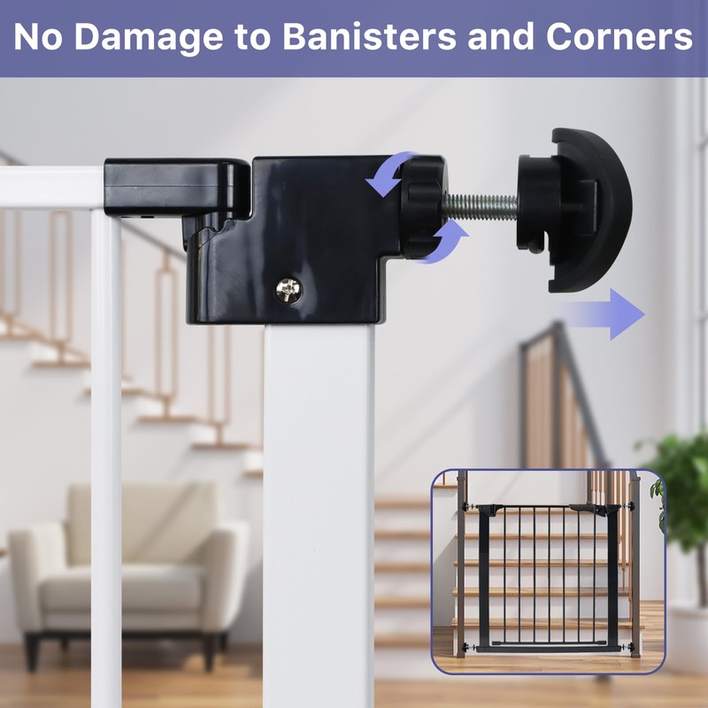 Baby Gate Banister Adapter Kit (2 Pack) Universal Hardware for
