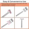 Shaving Handle for Double Edge Shaving Razor Stainless Steel Safety
