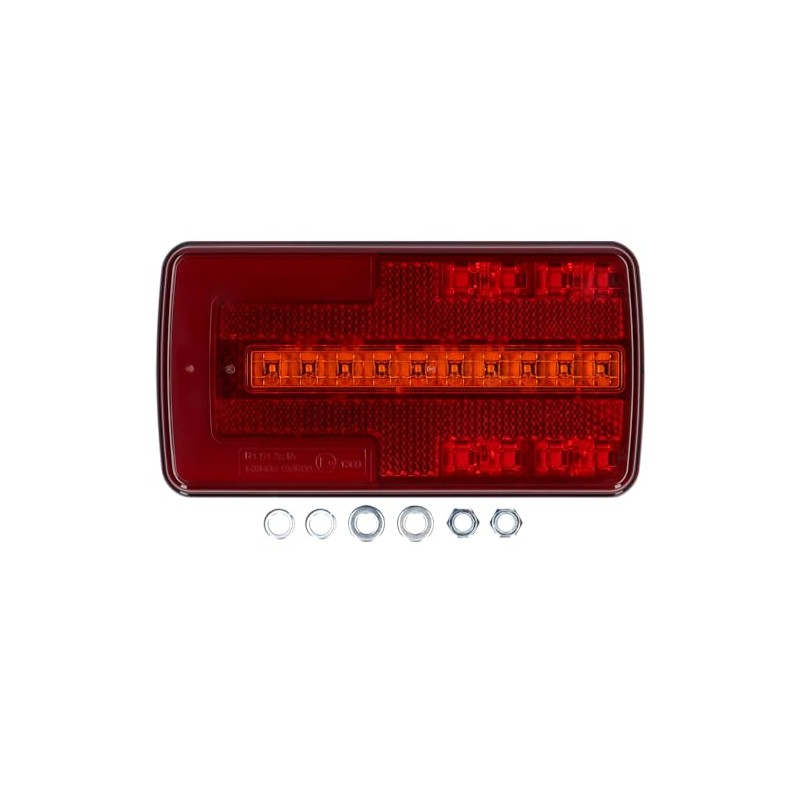 SAMETRUCK LED Rear Light Neon Dynamic Indicator Tail Light 12