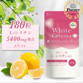 BeWave L-Cystine L-Cystine Elecystine Supplement, 180 Tablets, 3 Month Supplement, 5,400 mg High Formulation, Vitamin C, Hyaluronic Acid, Hair, Nails, Beauty Care, White Cystina