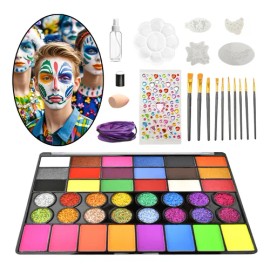 Kit De Pintura Facial Maquillaje Corporal Base Agua 42 Color