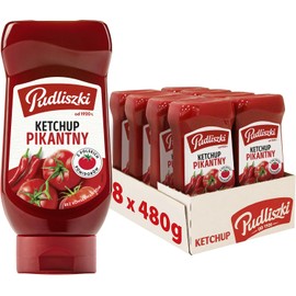 Pudliszki Hot Tomato Ketchup 480g/17oz (Pack of 2)