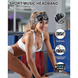 LC-dolida LC-dolida Sleep Headphones Bluetooth Music Wireless Band Headphones with Thin HD Stereo Speakers Perfect for Side Sleepers, Sport, Yoga, Travel