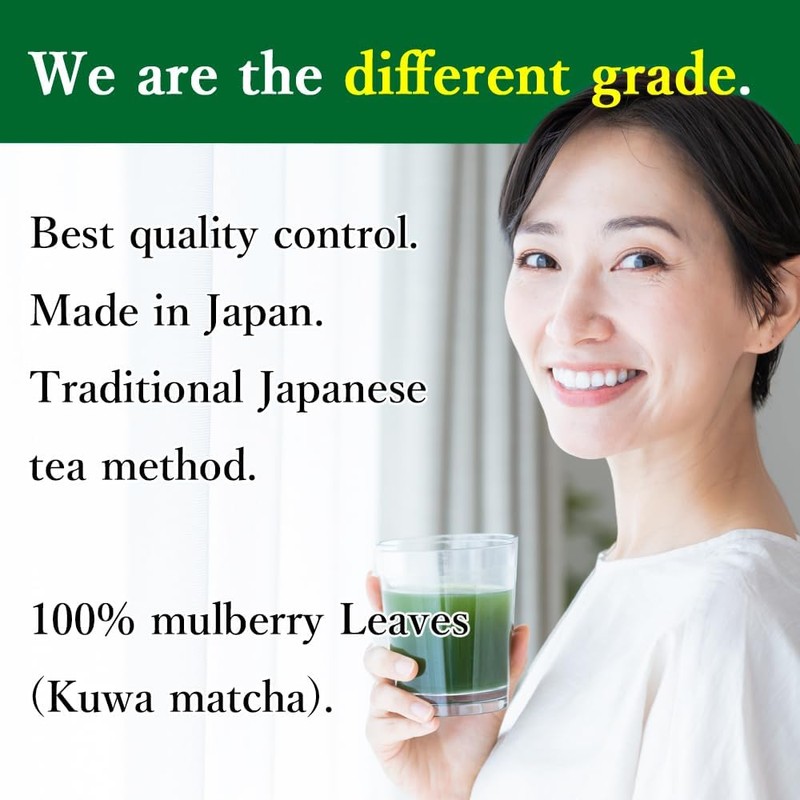 Glowrial Matcha 100% Organic Mulberry Leaves Tea(Green Tea Kuwa Matcha
