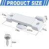Nkiy Quen 4 Pcs F2590 Windows Replacement Sash Lock-2-1/4'' Mounting